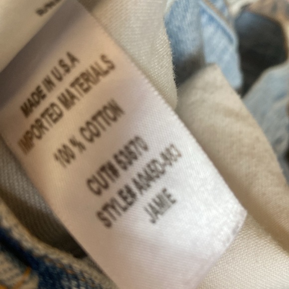 AGOLDE Jamie High Rise Classic Jeans in Shakedown Sz 26 - Picture 8 of 8